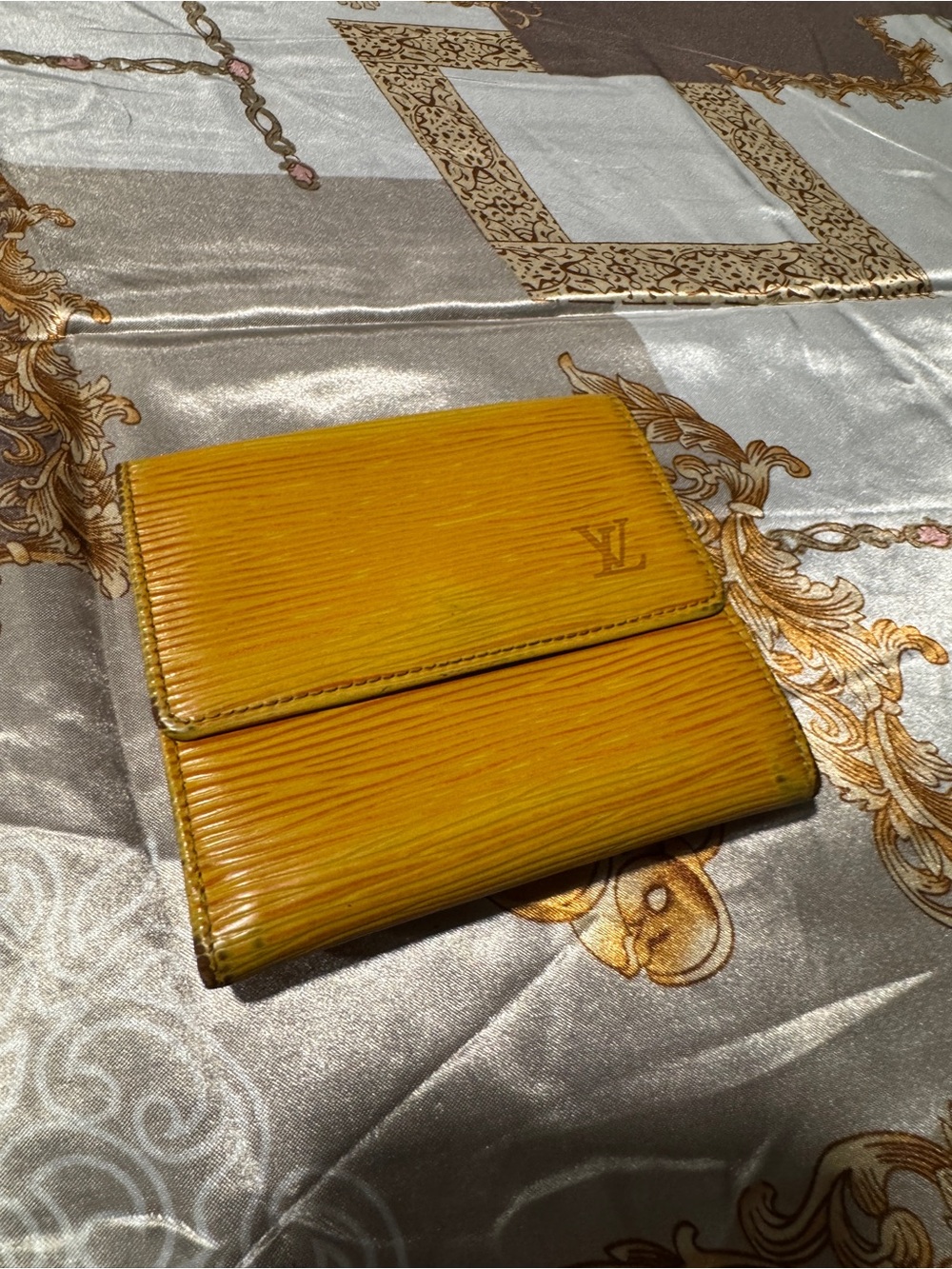 Louis Vuitton Yellow Epi Leather Bifold Wallet